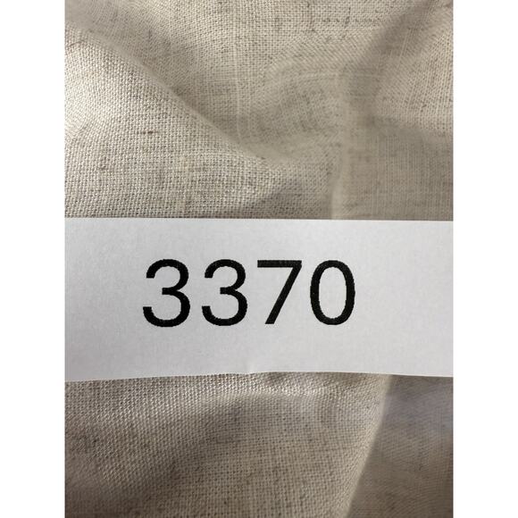 Connie Choi Size S Linen Blend Square Neck Mini Shift Dress Beige Sleeveless Zip - Picture 10 of 10